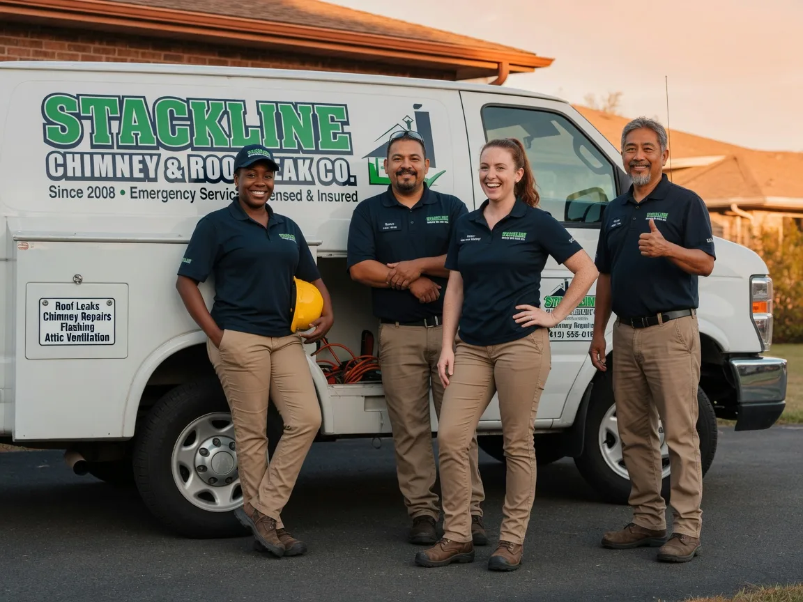 Chimney flashing repair company in Oakdale, IL